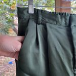 Jason Wu Women's Dark Green Satin Pants Size 2 Photo 4