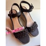 Veronica Beard   brown Reema Braided Ankle-Strap Wedge Sandals size 12 Photo 8