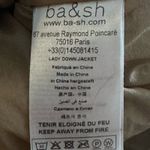 Ba&sh Eva Bomber Jacket Women's Size 1 (Small) Beige Faux Shearling Pockets Photo 10