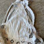 Free People Lace RAdella Cami White Lace Crochet Tiered Sleeveless Boho XS Party Photo 10