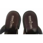 Minnetonka Womens  6052 Brown Leather Horsebit Medallion Cap Toe Mule Clogs Sz 7 Photo 8