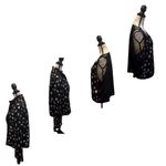 Damee Mest Floral Rosette Sequins 2pc Jacket Blouse Black Silver Size 1XL Formal Photo 9