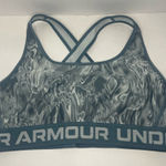 Under Armour  Black and Gray Patterned Sports Bra Photo 0