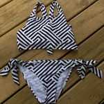Marilyn Monroe NWOT  Striped Bikini M Photo 0