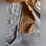 Free People  Brown Tan Paper Bag Style Waist Tie Women’s Pants Sz 2 EUC Photo 6