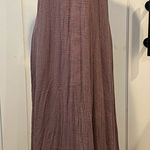 Crinkled gauze women’s 2 piece halter maxi dress Dusty Rose M Beachy coastal Size M Photo 0