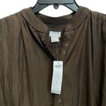 Chico's CHICO’s Brown Ring Trim Top Batwing 3/4 Sleeve Top Blouse Sz 0 Photo 1