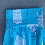 Llama & Cactus light teal blue pajama lounge pants size XL Photo 5