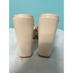 SO  ME Women's‎ Ivory Danika Sandal Size 7 Y2K Chunky Platform Slip On S-407 Photo 2