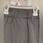 Sadie and Sage  Black Navy & White Gingham A-Line High Waisted Mini Skirt Photo 7