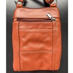 None Brown leather crossbody bag/purse card organizer Photo 2