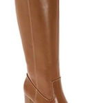 a.n.a . Size 6.5 Ludwig Cognac Stacked Heel Dress Boots Medium Zip Up New No Box Photo 0
