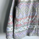 Alfred Dunner VTG  Full Zip Up Jacket Multi Color Pastel Aztec Pattern Jacket L Photo 4