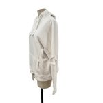 Alala Notch Hoodie Sweatshirt Long Mesh Sleeve Cotton Bamboo White Size XS Photo 6