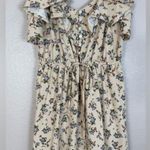Storia Vici Cream Floral Ruffle Maxi Sundress size Medium Photo 6