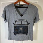 Baru Gray Beaded‎ Graphic Tee M Brazil Van Fashion V Photo 0