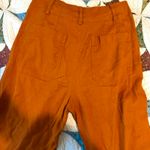 Anthropologie Maeve The Colette orange high-waisted wide-leg linen pants Photo 5