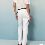 Mango  Women’s White Mid Rise Straight Jean Photo 8