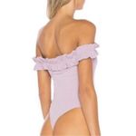 Privacy Please  lilac ruffle trim bodysuit small Photo 1
