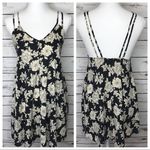 Brandy Melville 🌷 Black Floral Tunic Tank Top O/S Photo 1