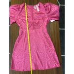 Something New X Flamefaire satin cut out mini dress in pink leopard print Sz XS Photo 9