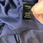 Lulus Womens Blue Madalyn V-Neck Lace & Chiffon Full Length A-Line Gown Medium Photo 9