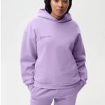 Pangaia 365 Orchid Purple Organic Cotton Long Sleeve Crop Hoodie Sweatshirt XXS Photo 1