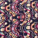 Amanda Uprichard  Purple Blue Geometric Tiered Ruffle Dress LARGE‎ Photo 6