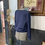 Aritzia  Wilfred Free Junction Navy Sweatshirt Collegiate Preppy - Sz M 🧡🎀 Photo 8