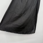 Vanity Fair Vintage Black Nylon Slip Half Skirt Size Medium Elastic USA Photo 1