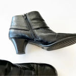 Aerosoles  Black Leather Ankle Boot Corset Detail Size 10 Women’s‎ Round Toe Goth Photo 8