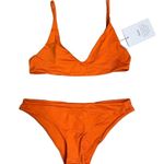 ALC Frank ALC Women's Cleo Scoop Bikini Top Orange M $109 Photo 2