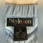 CO Light Blue Linen Trousers Size M Photo 1