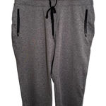Cropped Athletic Pant Heathered Gray Wide Leg L Size L Photo 0