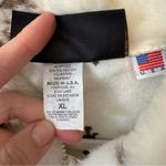 American Vintage Vintage Cobblestone Canyon Jacket Sz XL Cream Brown Vest Snow Trees USA 90s Photo 3