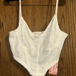 SheIn  White Lace Crop Top Photo 1