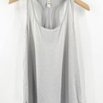 Lole Tank Top Size Large Light Gray Racerback Athleisure Athletic Yoga Outdoor Photo 0