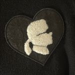 Karl Lagerfeld  Size XS Black Pullover with Heart Logo Photo 10