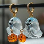 Boutique Ghost and Pumpkin Halloween Earrings Photo 10