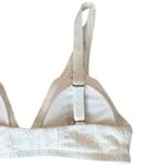 ANDIE NWT  The Belmar Eyelet Bikini Top Bohemian Removable Cups M Coconut White Photo 5