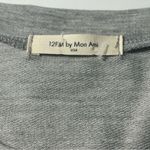 12PM by Mon Ami Gray Heart Elbow Patch Long Sleeve Sweatshirt Women’s Size L Size L Photo 3