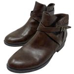 Baretraps “Yadda” Women’s Size 8.5M Brown Side Zip Ankle Booties Faux Leather Photo 3