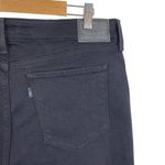 Levi's 711 Black Skinny Ankle Crop Ruffle Flare Hem Stretch Jeans Size 33 Photo 9