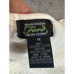 Shannon Ford New York White Lace Lined Split Back Blouse Size 1X Photo 5