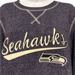 Women’s Seattle Seahawks Crew Neck Pullover Sweatshirt with Team Logo Purple M Size M Photo 1