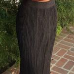 Free People Vtg 80s Diane freis pleated silk Skirt Photo 0