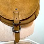 Lucky Brand  Tan suede Crossbody Bag with Saddle Style Photo 2