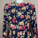 Rampage Vintage  Dress Oversized Collar Pleats Navy Blue Mini Size 3 Juniors Photo 4