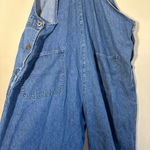 Vintage 90’s Agapo Embroidered American flag denim cropped overalls sizeXL Blue Size XL Photo 9