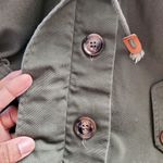 Jennifer Moore Navie Women's Green Bat Wing Short Canvas Jacket Size S Photo 4